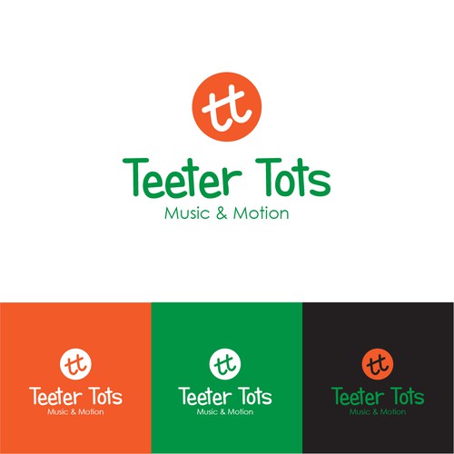 Teeter Totter meets Tumbling Tots - this logo is all about play! Design by BRANDITU