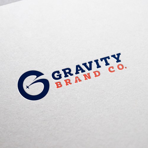Logo for Gravity Brand Co. Design by Shishko™