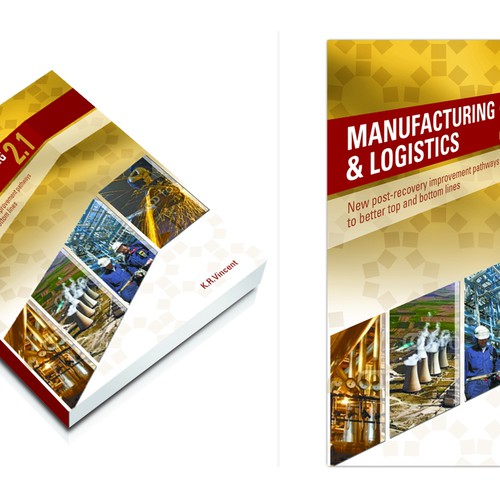 Book Cover for a book relating to future directions for manufacturing and logistics  Diseño de MichelleDesign