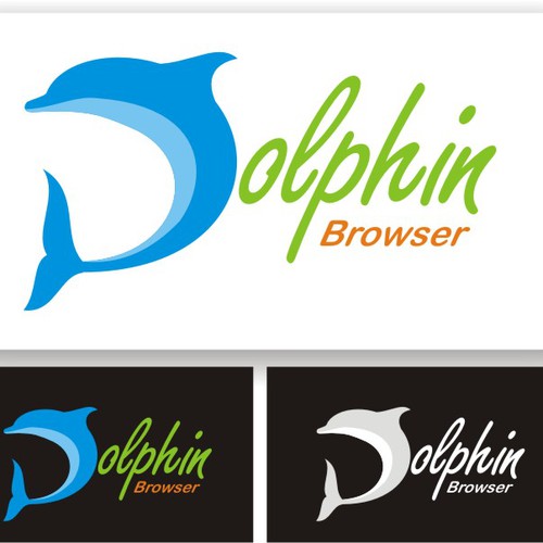 New logo for Dolphin Browser Design by di_dot86