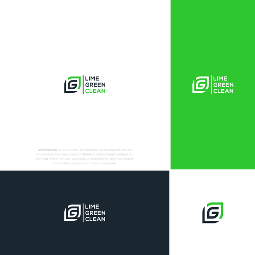 Lime Green Clean Logo and Branding Diseño de InstInct®
