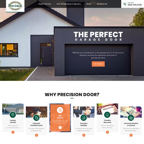 Design a fancy new garage door website! | Web page design contest
