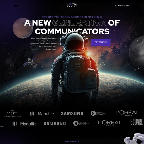 Web page design contest entry by Webwooter™