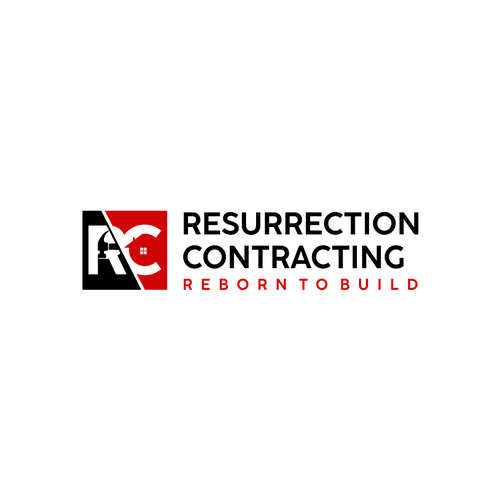 "Reborn To Build" construction company logo. Design by DoeL99