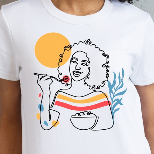 Soul Food/Foodie Themed T-Shirt Designs Design von yulianzone