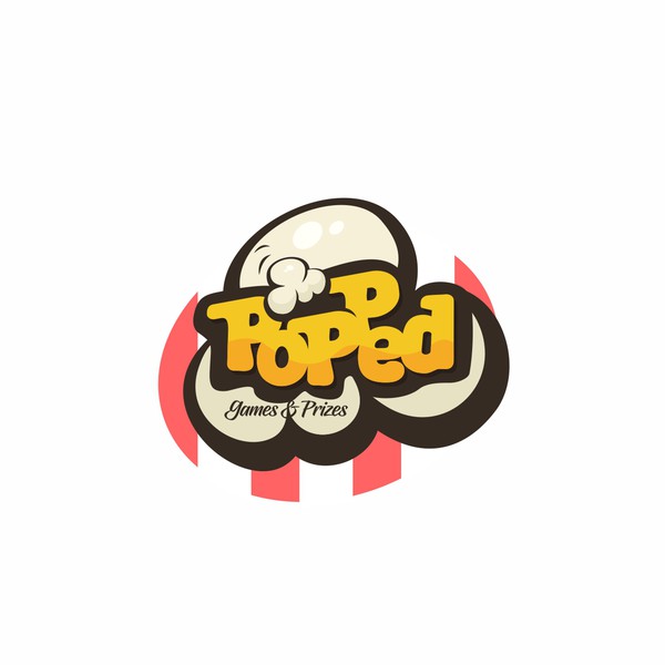 Logo for Fun Popcorn Themed Arcade