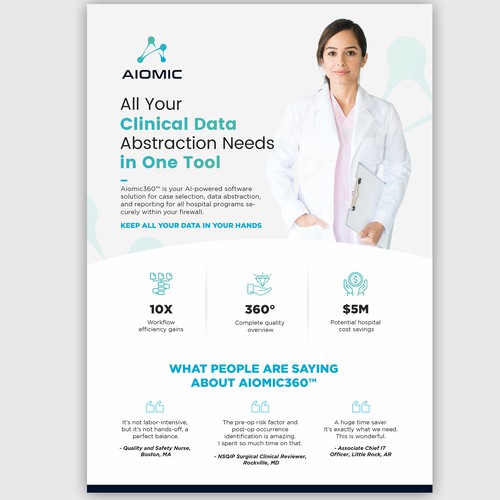 Designs | Product Flyer for Health Tech Company | Postcard, flyer or ...