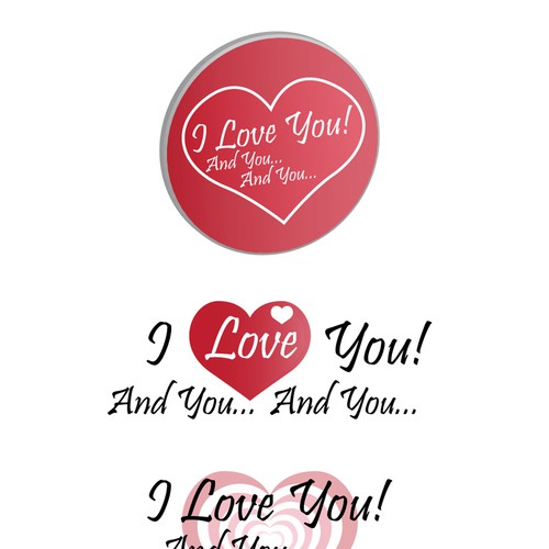 コンペ「"I Love You! And You... And You..." [LOGO - $355]」のデザイン by Finalizerさん 