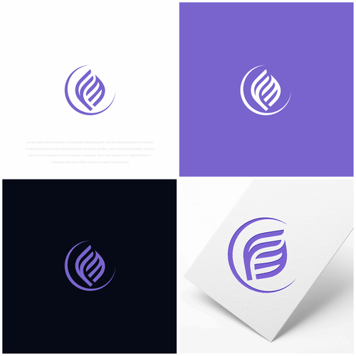 Design a plain logo with 2 initials - Easy to design! Clear instructions Design by colorworks™