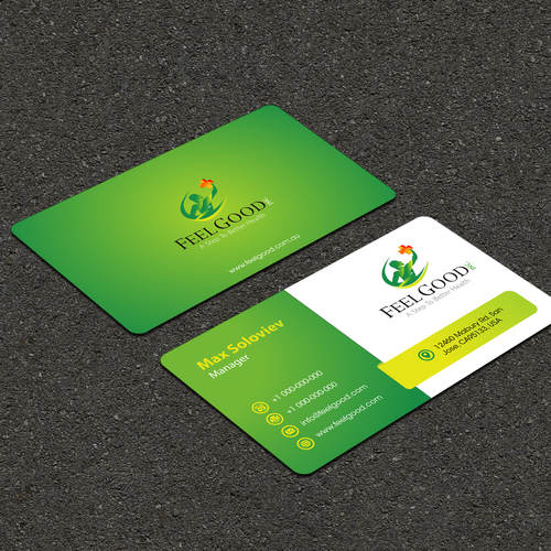 A Step To Better Health - Business card for the medical industry Design by FK_Designs