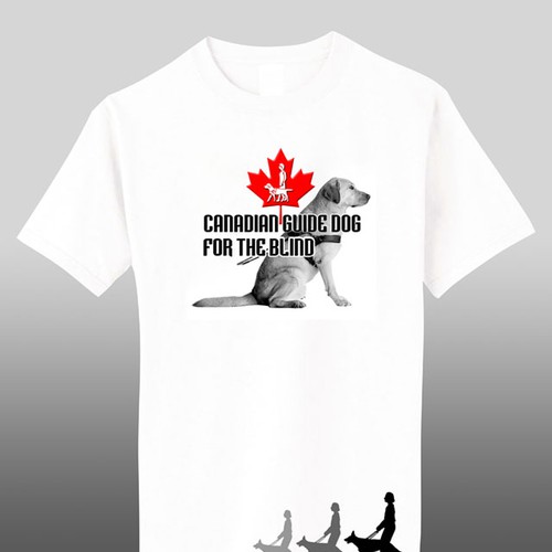 t-shirt design for Canadian Guide Dogs for the Blind Design by Elsa57