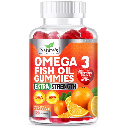 Tasty Omega 3 Fish Oil Gummies Design needed for Nature's Gummies Design réalisé par agooshe