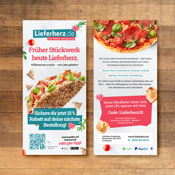 Rebranding Flyer for Lieferherz