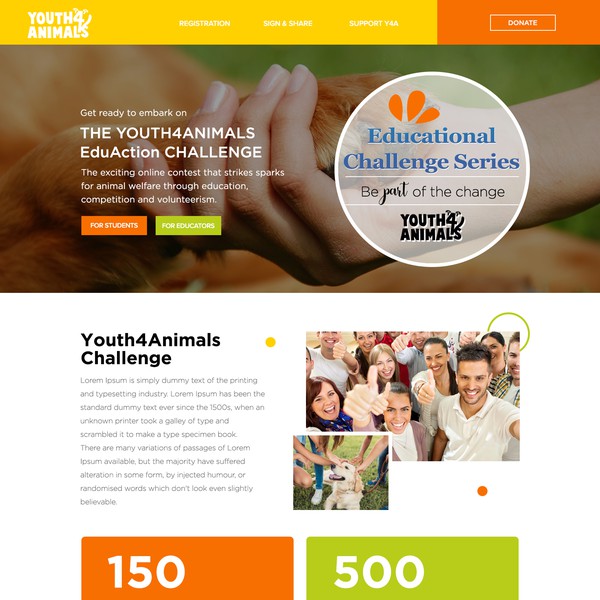 Design realizzato da Dan Sign intitolato "Youth 4 Animals"