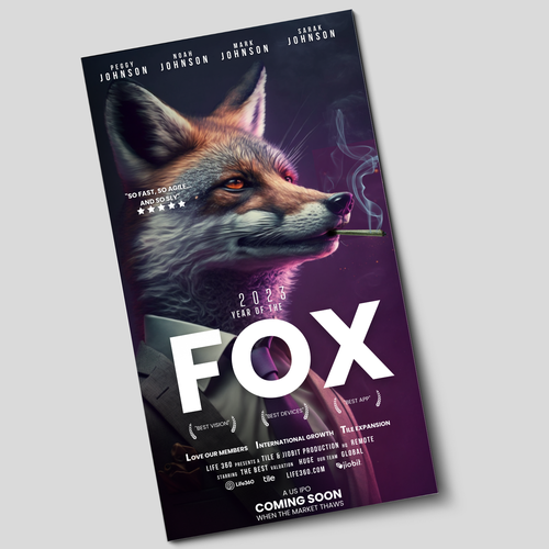 Design di Life360 2023 Year of the Fox Poster di Ashley Cannuli