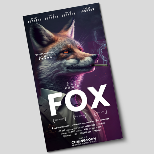 Life360 2023 Year of the Fox Poster Design by Ashley Cannuli