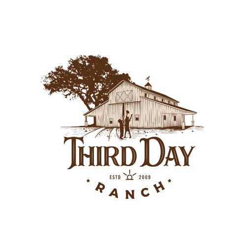 Capture essence of Texas ranch experience in new Third Day Ranch logo Diseño de haganhuga