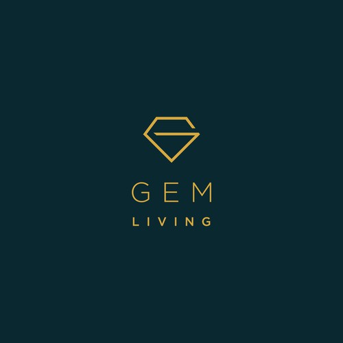 Geometrical, minimalist, modern brand design for Gem Living Design by HELLO! studio