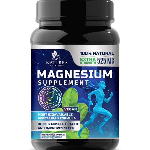 Natural Magnesium Glycinate Design needed for Nature's Nutrition Design by Wfemme