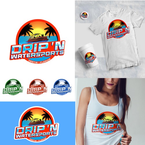 Logo Design for a Watersports and Boat Rental Company Based in Destin Florida Design by DesignBelle ☑