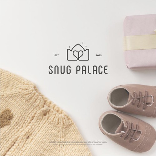 Design di Snug Palace- House of elevated, knitted organic cotton baby goods di Stark Graphic