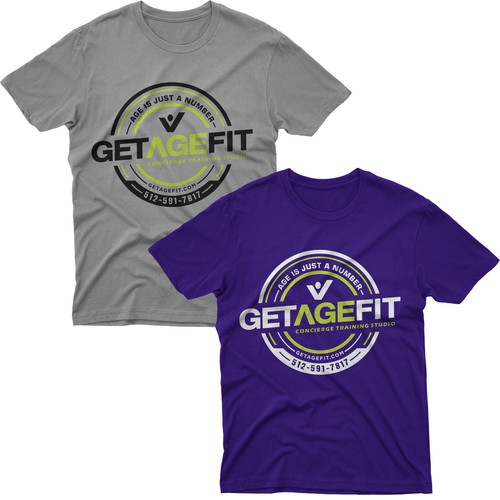 Create Bold, Dynamic Design for Get Age Fit Concierge Studio Apparel Ontwerp door -Diamond Head-