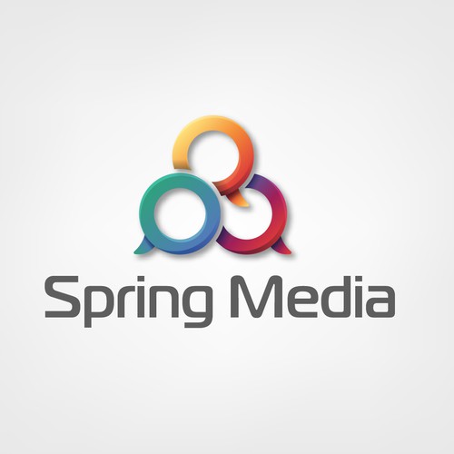 Three Spring Media logo rebrand Design by TheElevens 11.11