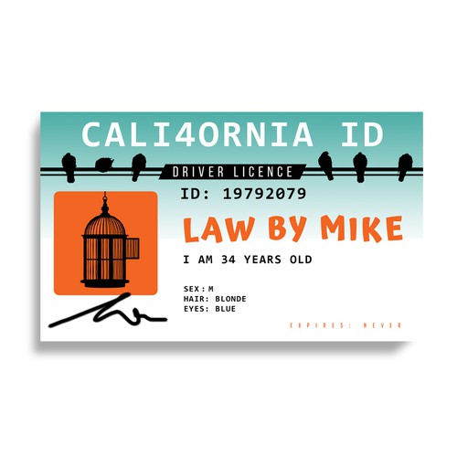 Design A really bad fake ID, I mean really bad di Mr.TK