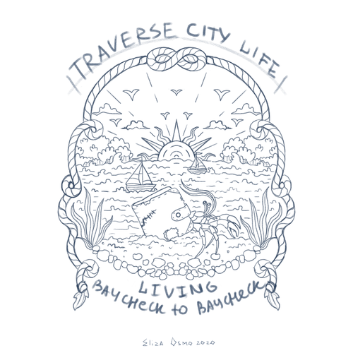 Wanted: Designers with a great sense of humor to create a city-themed sticker Design by Eliza Osmo