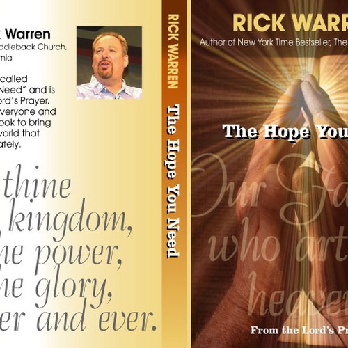 Design Rick Warren's New Book Cover Design por Mlodock