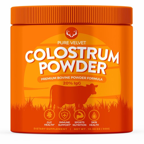 Design di Re-design Supplement Label to capture Amazon shopper attention & boost CTR - Colostrum Powder di GenScythe