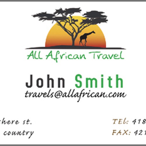 $150 - Logo, Exciting New African Travel Agency Design by Jokic