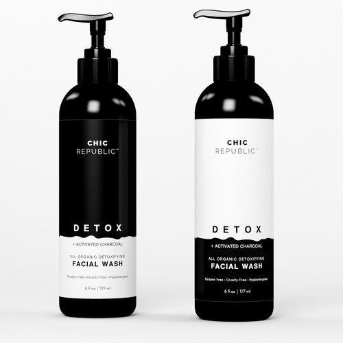 Cool Edgy Label for Face Wash Diseño de MMX