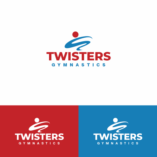 Twister Gymnastics Logo Rebrand - Modern, Exciting, Clean Logo Update for Kids Gymnastics Facility Design by Ok Lis