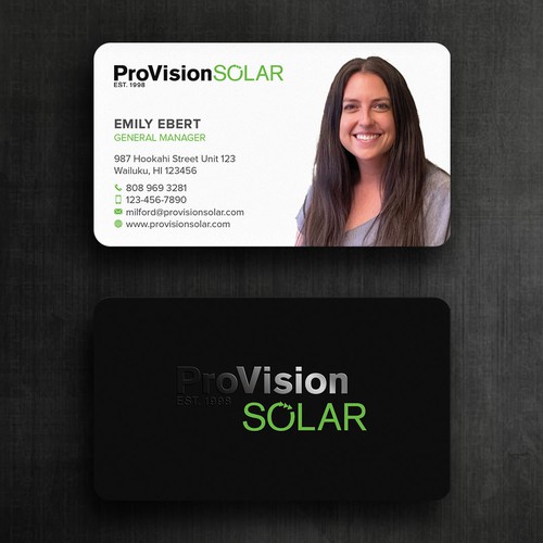 Solar Business Cards Design by Felix SH