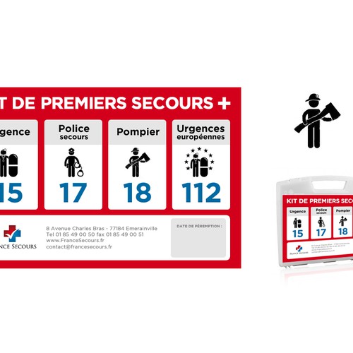 Etiquette pour le premiers secours Design by Limun.Design