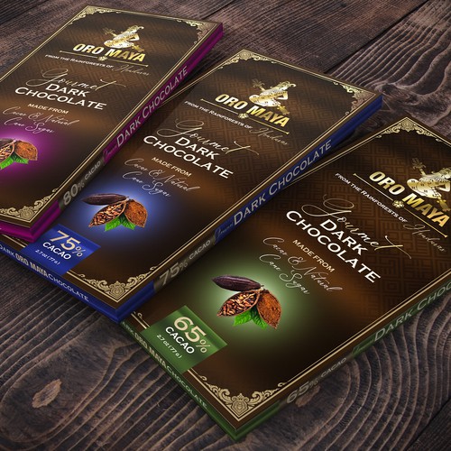 2 INGREDIENT, PURE CHOCOLATE BAR PACKAGE Design by the ThinkTank