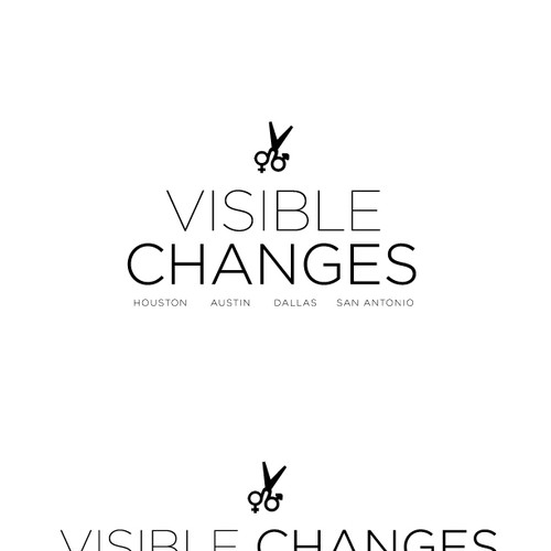 Create a new logo for Visible Changes Hair Salons Design by Sneuner1