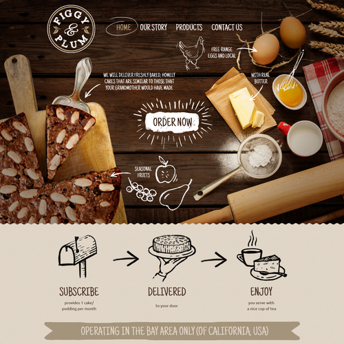 Create online brand for traditional, home-baked cake and pudding subscription club Réalisé par DSKY