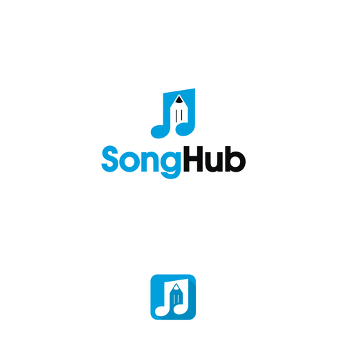 Modern logo for music app and website called SongHub | Logo design contest