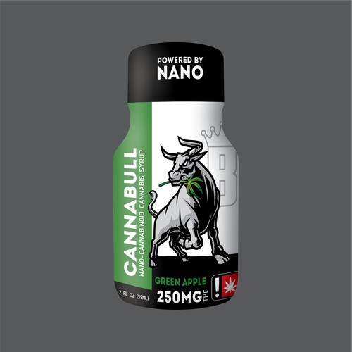 CANNABULL Nano-Cannabinoid Cannabis Syrup Design by Aarif Sumra