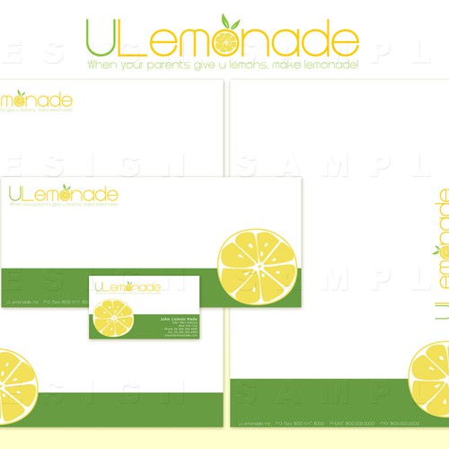 Logo, Stationary, and Website Design for ULEMONADE.COM デザイン by skywavelab