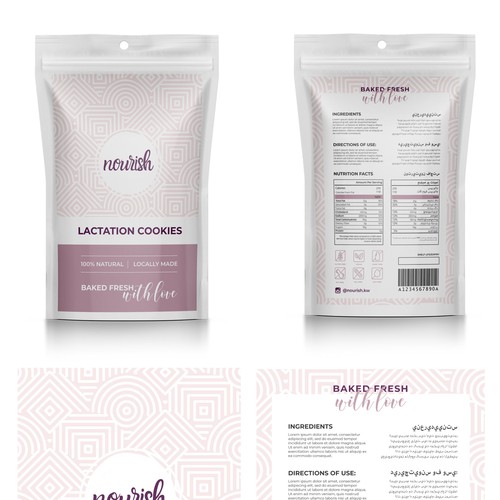 Design feminine, elegant, clean labels for Lactation Products Design by Lady Goga