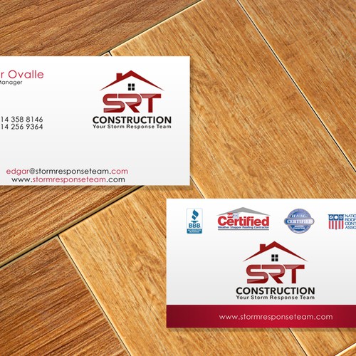 SRT Construction  needs a new stationery Design by shade04