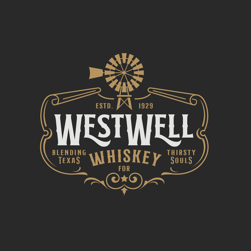 need logo design for a West Texas Whiskey Company Diseño de qsketch2