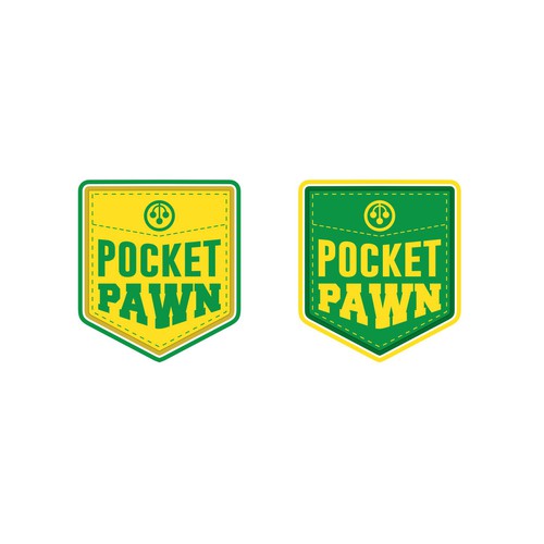 Create a unique and innovative logo based on a "pocket" them for a new pawn shop. Diseño de +allisgood+