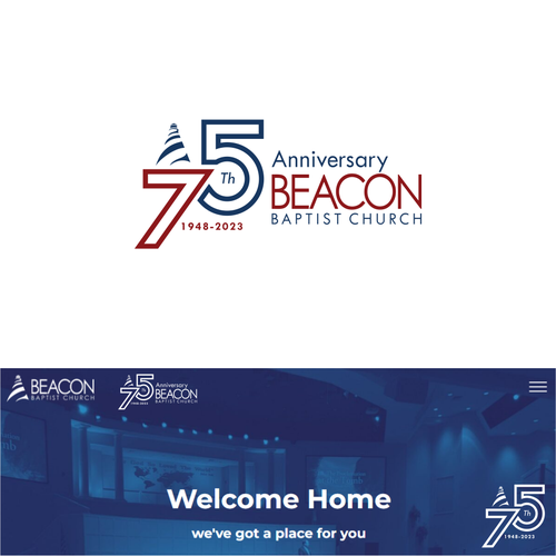 Beacon Baptist Church 75th anniversary logo Design by reymore.std