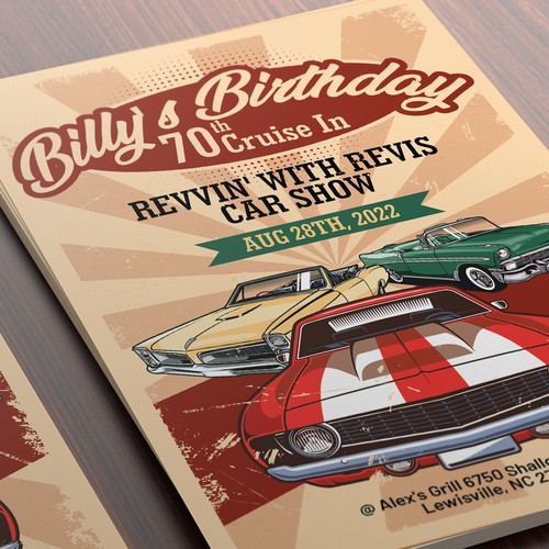 Car Show Flyer Design by _Blue_