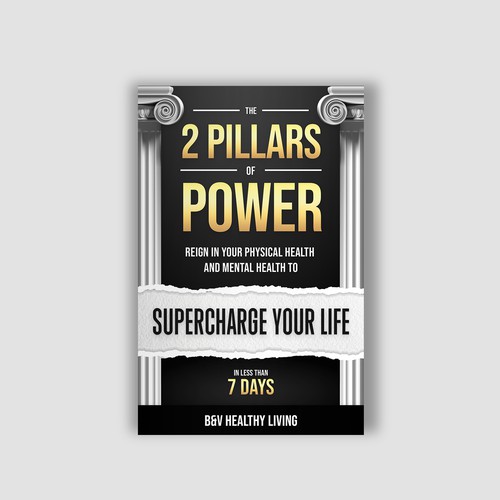 2 Pillars of Power book cover design to grab attention Design by Alem Duran