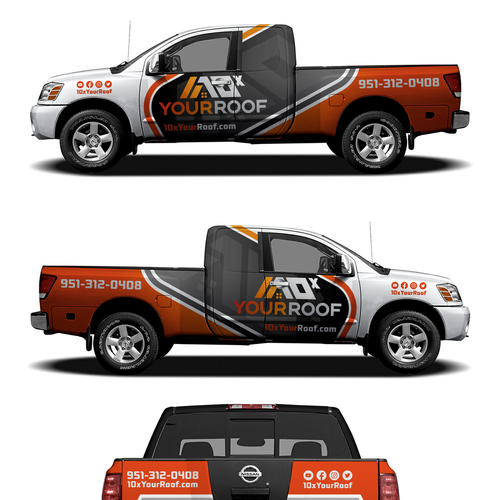 10xYourRoof - truck wrap Design by ATJEH™